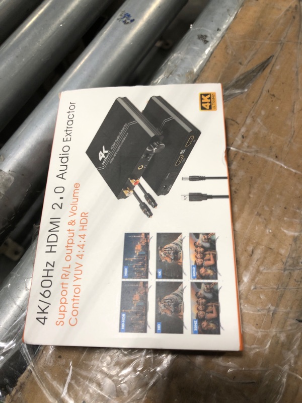 Photo 1 of Tendak HDMI Audio Extractor, 4K HDMI to HDMI with Optical SPDIF + 3.5mm Stereo + RCA L/R Audio Adapter Converter with Volume Control Support 4K@60Hz HDCP 2.2 HDR 3D YUV 4:4:4