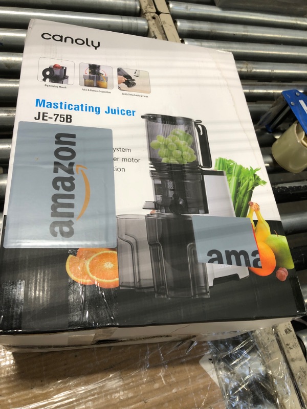 Photo 2 of *FOR PARTS ONLY* 
Cold Press Juicer, 400w Slow Juicer Machines with 5.4" Wide Feed Chute, Masticating Juicer with High Juice Yield for Whole Vegetables & Fruits