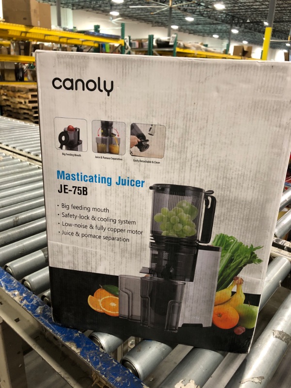 Photo 2 of Cold Press Juicer, 400w Slow Juicer Machines with 5.4" Wide Feed Chute, Masticating Juicer with High Juice Yield for Whole Vegetables & Fruits