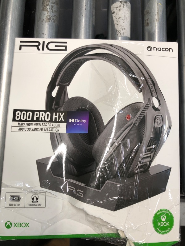 Photo 2 of **MAJOR DAMAGE TO VOLUME BUTTON**
RIG 800 PRO HX Wireless Gaming Headset and Multi-Function Base Station Officially Licensed for Xbox Series X S