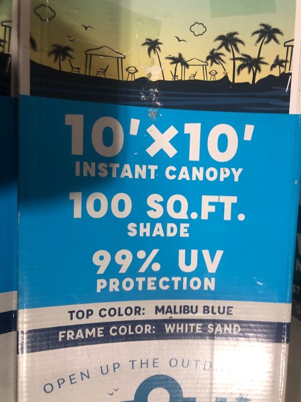 Photo 2 of ***NON-REFUNDABLE, PARTS ONLY, BROKEN FRAME**
Yoli Malibu EasyLift 100 10' x 10' Straight Leg Instant Canopy Value Pack
