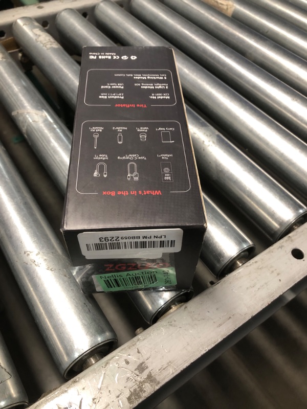 Photo 1 of ZGZUXO Tire Inflator Portable Air Compressor, Rechargeable Air Pump for Car Tires, 150PSI Portable Tire Inflator for Car, Cordless Bike Tire Pump with Pressure Gauge, LCD Dual Screen, Motorcycle Pump