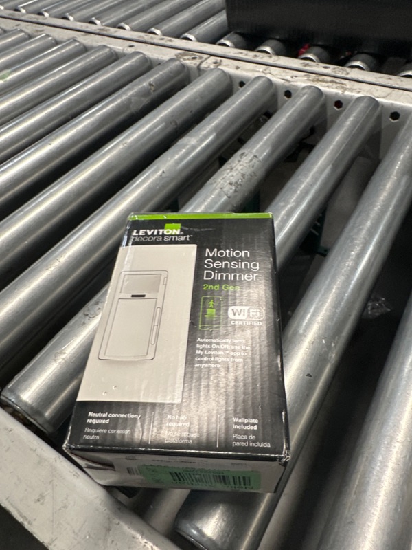 Photo 1 of Leviton Decora Smart Motion Sensing Dimmer Switch, Wi-Fi 2nd Gen, Neutral Wire Required, Works with My Leviton, Alexa