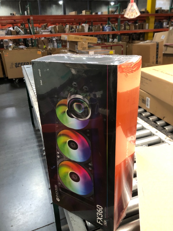 Photo 2 of ***FACTORY SEALED***ID-COOLING FX360 INF 360mm Liquid CPU Cooler, AIO Cooler with ARGB Infinity Mirror Effect, 3x120mm Daisy-Chained Fans Low-Noise Operating 27.2dB(A) Max., Intel LGA1851/1700/1200/115X & AMD AM5/AM4***FACTORY SEALED***