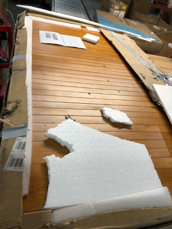 Photo 6 of *FLOOR PIECE HAS SPLIT PLANK, LARGEST PIECE OF CHIPBOARD IS BROKEN DOWN MIDDLE HALFWAY & HAS CHIPPED CORNERS. NO DAMAGE TO GLASS AT TIME OF LISTING*
Infrared Sauna for Home Sauna Room, 1 Person Low EMF Wooden 950W Indoor Sauna Spa at Home with 10min Quick