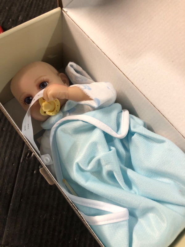 Photo 1 of *USED*JIZHI Lifelike Reborn Baby Dolls - 12 inch Full Vinyl Body Anatomically Correct Realistic Newborn Baby Doll Boy Real Life Baby Dolls with Accessories for 3+ Year Old Gifts