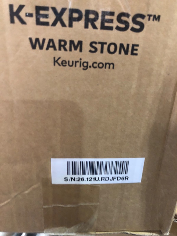 Photo 2 of Keurig K-Express Coffee Maker, Single Serve K-Cup Pod Coffee Brewer, Warm Stone