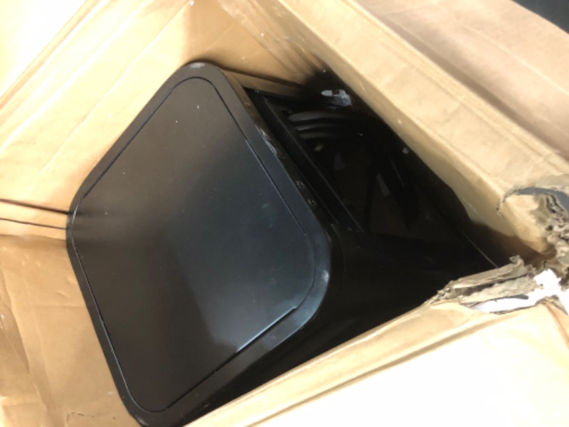 Photo 1 of ***DAMAGED - LEG BROKEN OFF - DENTED - SEE PICTURES - MISSING A CHAIR***
Amazon Basics Stackable Bar Stool Chair, Easy to Assemble, Sturdy, 3 Pack, 20.1" D x 17.1" W x 33.5" H, Matte Black