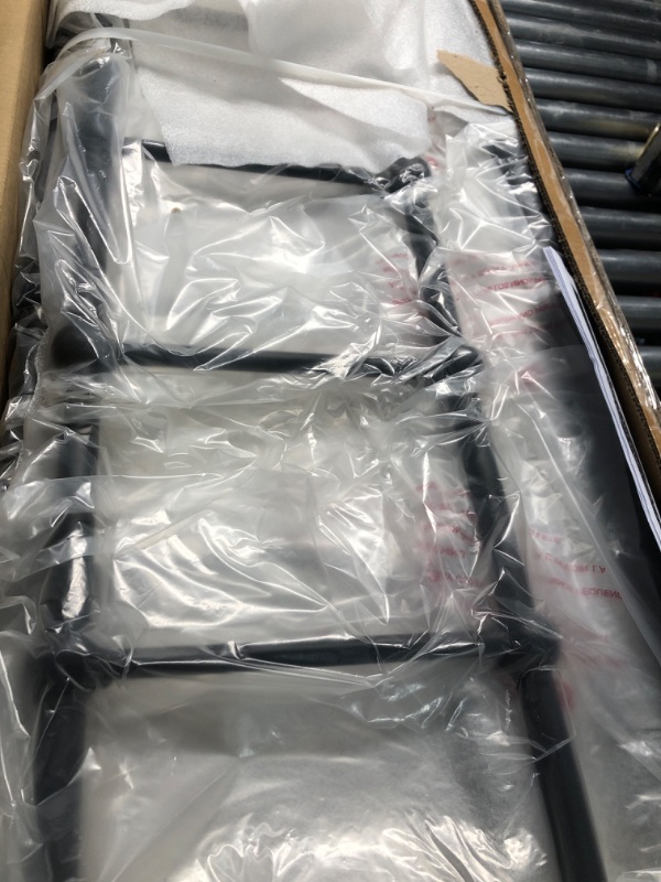 Photo 1 of ***USED - MISSING HARDWARE - OTHER PARTS LIKELY MISSING AS WELL - SEE PICTURES***
JURMERRY Metal Daybed Frame Twin Size with Steel Slats Platform Furniture,Black…