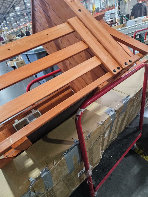 Photo 1 of **PARTS ONLY NON REFUNDABLE**MISSING UNKNOWN PARTS**
Sportspower Amelia Heavy Duty Wooden A-Frame Swing Set: Saucer + Adjustable Swing, 6ft Blow Molded Slide, Play Fort/Rock Climb Wall + Sandbox, EXCEEDS ASTM Safety Standards*Bonus Anchor Kit*
