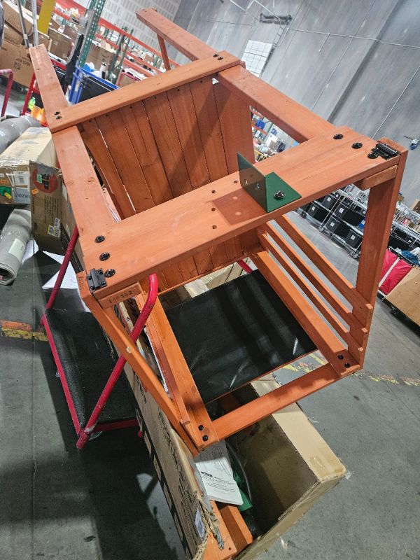 Photo 1 of **PARTS ONLY NON REFUNDABLE**MISSING UNKNOWN PARTS**
Sportspower Amelia Heavy Duty Wooden A-Frame Swing Set: Saucer + Adjustable Swing, 6ft Blow Molded Slide, Play Fort/Rock Climb Wall + Sandbox, EXCEEDS ASTM Safety Standards*Bonus Anchor Kit*