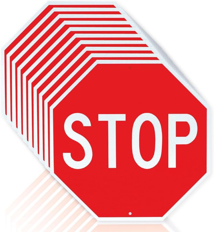 Photo 1 of  10 Pack Stop Sign