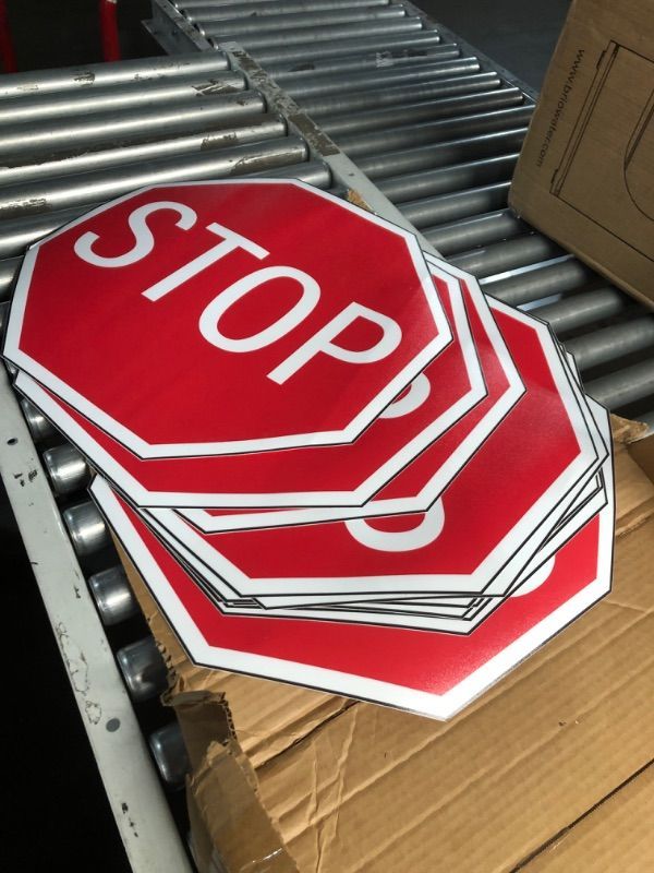 Photo 2 of  10 Pack Stop Sign