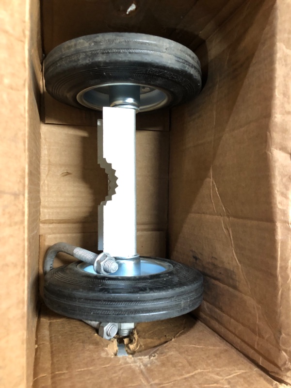 Photo 1 of 6 Inch Rolling Chain Link Gate Wheel for Rolling Chainlink Gates, Two Wheels Galvanized