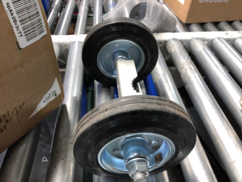 Photo 1 of 6 Inch Rolling Chain Link Gate Wheel for Rolling Chainlink Gates, Two Wheels Galvanized