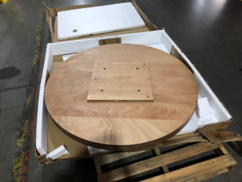 Photo 1 of **MAY BE MISSING HARDWARE**
Modway EEI-4911-WAL Gratify 60" Round Dining Table, Walnut