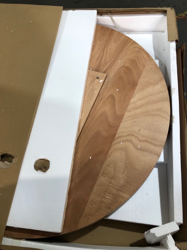 Photo 1 of **MAY BE MISSING HARDWARE**
Modway EEI-4911-WAL Gratify 60" Round Dining Table, Walnut