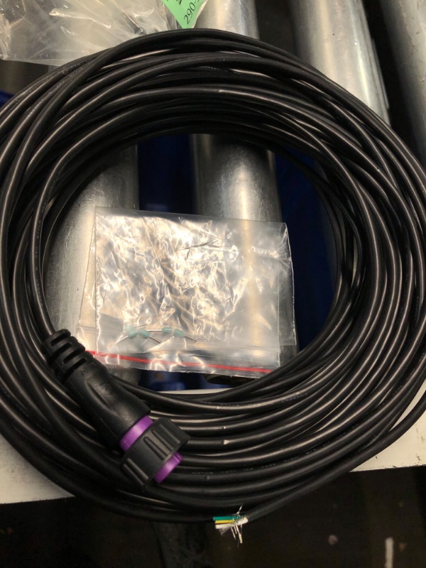Photo 1 of ***STOCK PHOTO REFERENCE ONLY***18 Gauge Electrical Wire 3 Conductor, 65.6ft Black PVC Case Stranded Low Voltage LED Cable, 18 AWG 3pin Tinned Copper Hookup Wire, Flexible Extension Power Cord for LED Lamp Lighting Strips Automotive