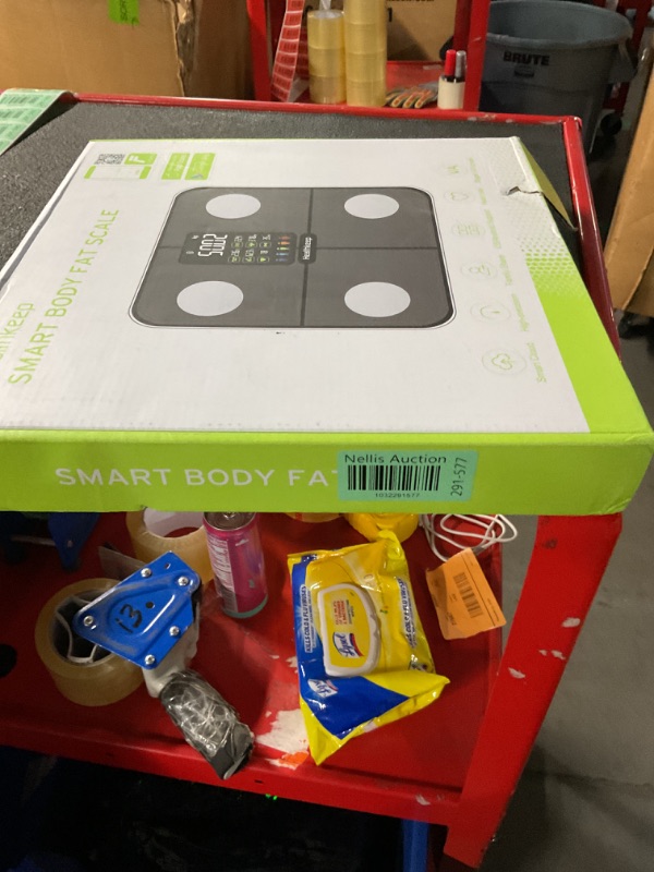 Photo 1 of Healthkeep Smart Body Fat Scale with Large VA Display 15 Body Composition Metrics with Heart Rate Body Fat Smart Digital Bathroom Weighing Scale Compatible with iOS Android, Max 400lbs/180kg, 28cm