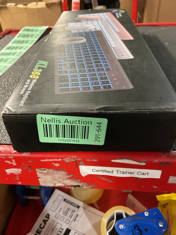 Photo 1 of Missing USB connection*
SABLUTE Wireless Keyboard and Mouse Combo Backlit - Compact Quiet Keyboard with RGB Mouse, Rechargeable, Slim, Sleep Mode, Portable Cordless Keyboard Mouse Set for Mac, Windows, Laptop (Space Gray)