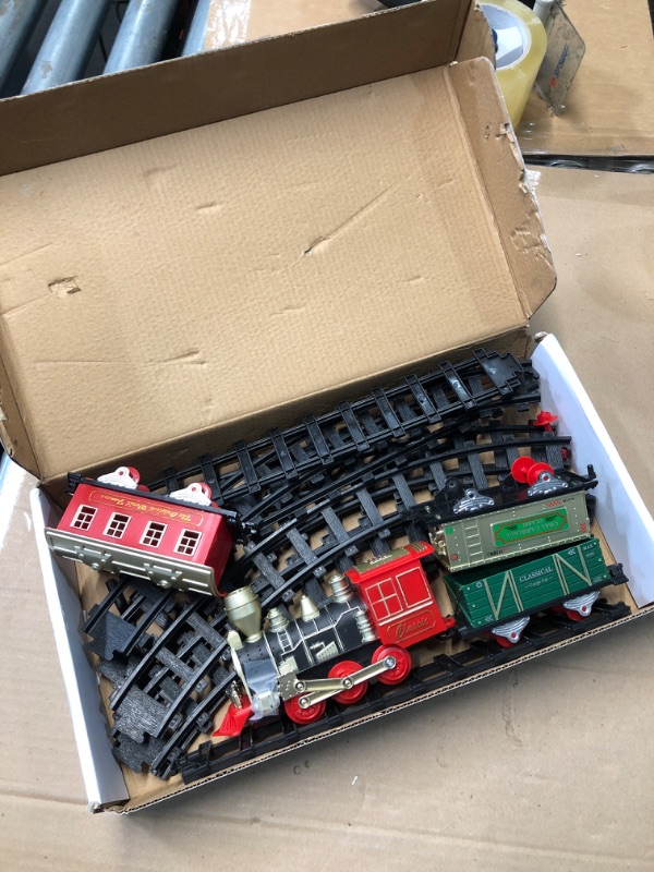 Photo 2 of **FOR PARTS ONLY**(NON REFUNDABLE)
Train Set, Christmas Train w/Xmas Sounds & Lights, Christmas Tree Train, Christmas Train Sets for Around The Tree, Train for Christmas Tree Boys Girls 3 4 5 6 7 8 Years Old Toddlers Christmas Toy Gift