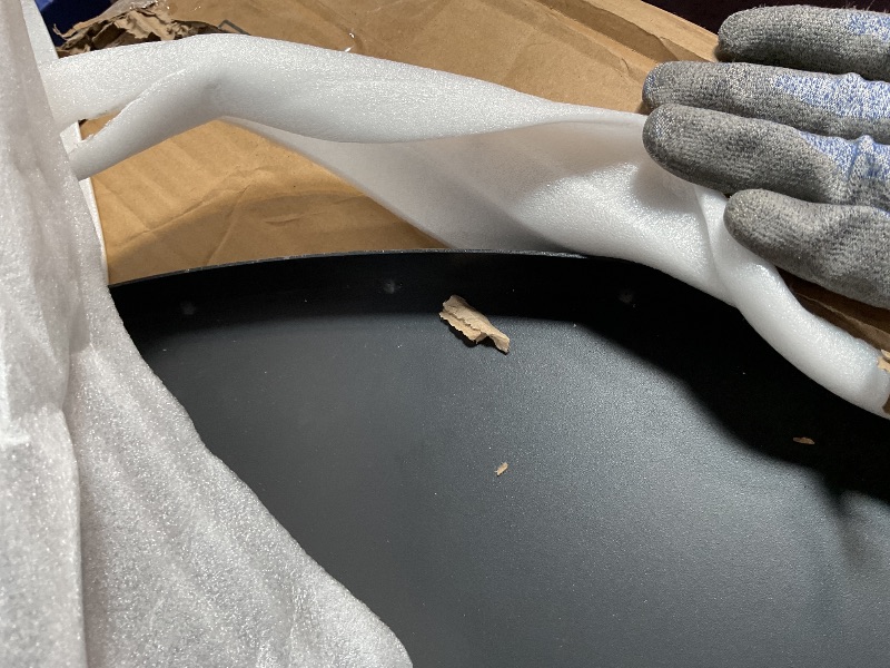 Photo 1 of 1MORE Fire Pit Lid Round 38" - Metal Firepits Cover with Wooden Handles for Patio Firepits,Rust Resistant 1.5mm Fire Pits Metal Lid, Firepits Accessory, Fire Pits Cover Round, All-season Protective