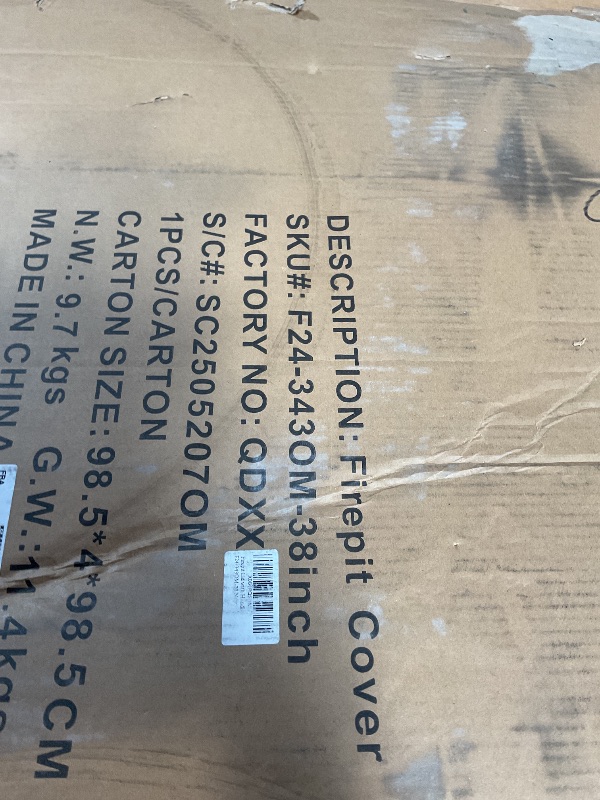 Photo 1 of 1MORE Fire Pit Lid Round 38" - Metal Firepits Cover with Wooden Handles for Patio Firepits,Rust Resistant 1.5mm Fire Pits Metal Lid, Firepits Accessory, Fire Pits Cover Round, All-season Protective