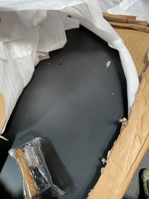 Photo 1 of 1MORE Fire Pit Lid Round 38" - Metal Firepits Cover with Wooden Handles for Patio Firepits,Rust Resistant 1.5mm Fire Pits Metal Lid, Firepits Accessory, Fire Pits Cover Round, All-season Protective