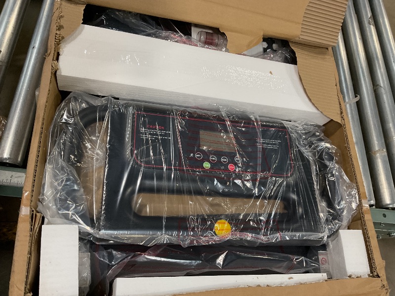 Photo 1 of ***FOR PARTS/NON-FUNCTIONAL*** Portable Treadmill with Handle, 3.0HP Walking Pad Treadmill, Electric Compact Treadmills,Treadmills for Home Small Space with 12 Preset Programs, Walking Pad with Handle,300 LBS Capacity(Black)