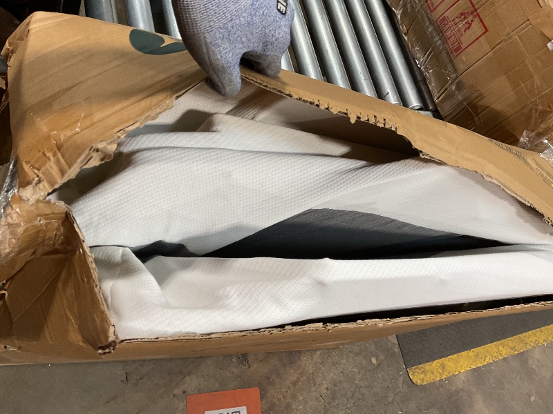 Photo 1 of **FOR PARTS ONLY HAS DAMAGES WITH METAL SUPPORTS** ZINUS 7.5 Inch Box Spring with Cover, No Assembly Mattress Foundation, Sturdy Metal Structure, Split Cal King, White