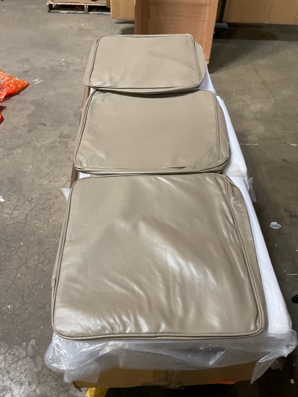 Photo 1 of **MISSING SOFA ARMS** Chesterfield Sofa, 89" Mid Century Modern Couch with Low Back, Roll Arm Nailhead Trim Classic 3 Seater Couch for Living Room, Office, Apartment, Linen Beige