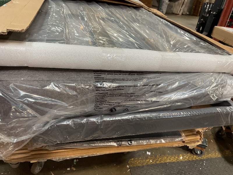 Photo 1 of **MISSING PIECES**
Aluminum Outdoor Patio Furniture Set with Height-adjustable Footrest for Lawn Porches Patio, 5-Seats All-weather Patio Sofa Sets with Coffee Table, Modern Outdoor Patio Conversation set, Grey