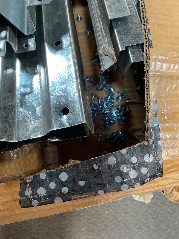 Photo 1 of ***PARTIAL SET***** Motorcycle Outdoor Steel Storage Shed With Window ,tracks and fixtures,Grey