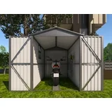 Photo 1 of ***PARTIAL SET***** Motorcycle Outdoor Steel Storage Shed With Window ,tracks and fixtures,Grey