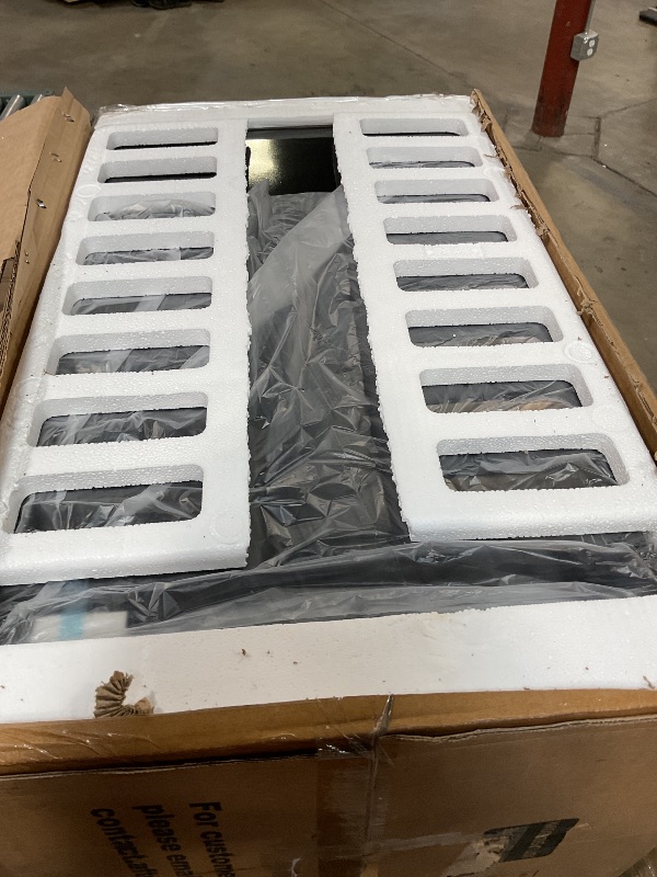 Photo 1 of **FOR PARTS/NON-FUNCTIONAL** EUASOO 7.0 Cu.Ft Deep Compact Freezer, Adjustable 7-Gear Temperature Control(-18°F to -46°F) with Removable Baskets, Chest Freezer for Office, Garage, Basement, House, Kitchen, Shop, RVs-Dark Black