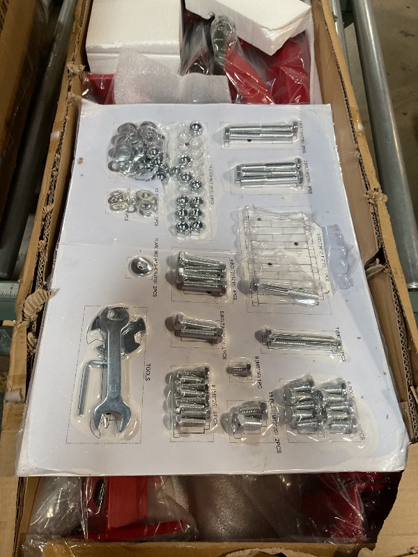 Photo 1 of **PARTIAL SET BOX 1 OF 2 ** Leg Press Machine, Professional Adjustable Leg Press Machine for Home Gym with Calf Block, Squat Machine with Barbell Plate Storages, Heavy Duty Workout Equipment for Full Lower Body Workout