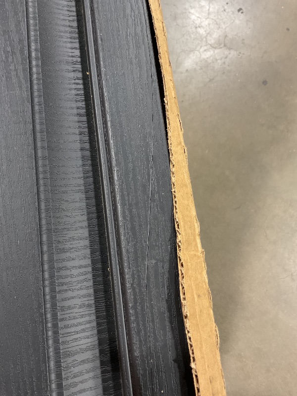 Photo 1 of 14.75 in. W x 67 in. H Builders Edge, Cottage Style, Raised Panel Shutters, Includes Matching Installation Spikes (Per Pair), 002 - Black