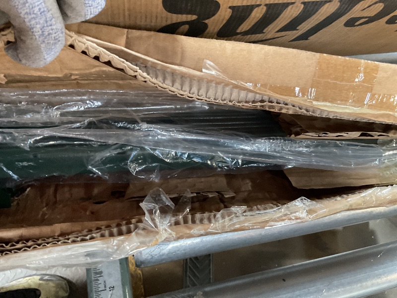 Photo 1 of 20 Pack Garden Fence Post, 5 Feet Heavy Duty Metal U-Post for Wire Fence, No Dig Garden Fence Stakes for Temporary Fencing, Electric Fence Wire, Corner Anchor, and More-Green