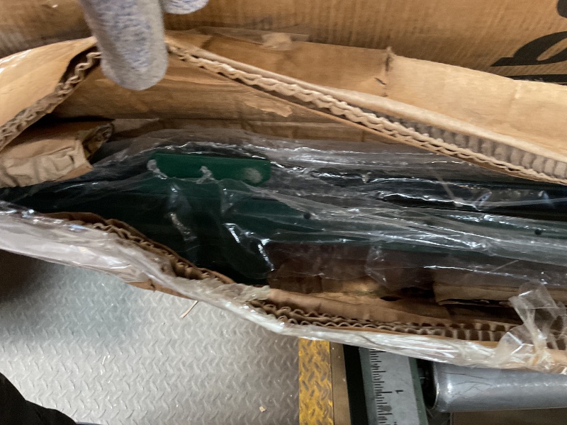 Photo 1 of 20 Pack Garden Fence Post, 5 Feet Heavy Duty Metal U-Post for Wire Fence, No Dig Garden Fence Stakes for Temporary Fencing, Electric Fence Wire, Corner Anchor, and More-Green