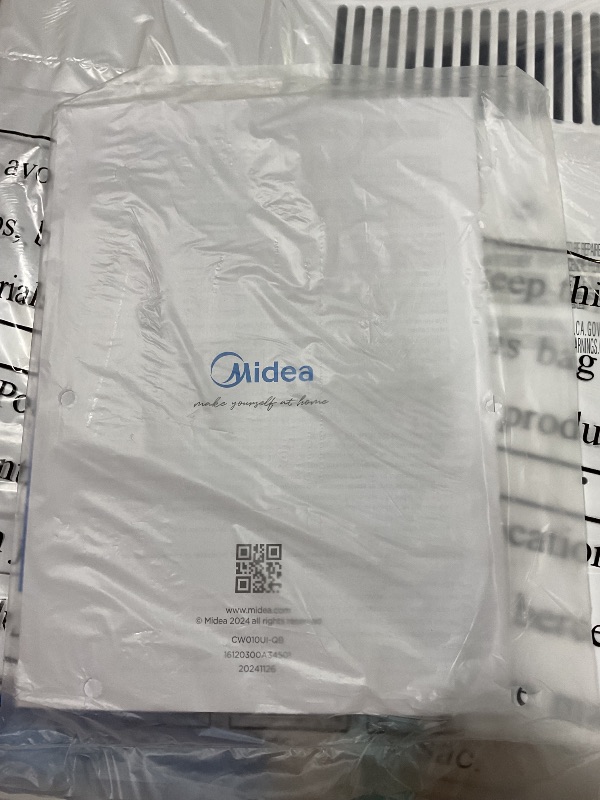 Photo 1 of Midea 8,000 BTU Smart Inverter Air Conditioner Window Unit with Heat and Dehumidifier – Cools up to 350 Sq. Ft., Energy Star Rated, Quiet Operation, Electronic Controls, Remote Control, White