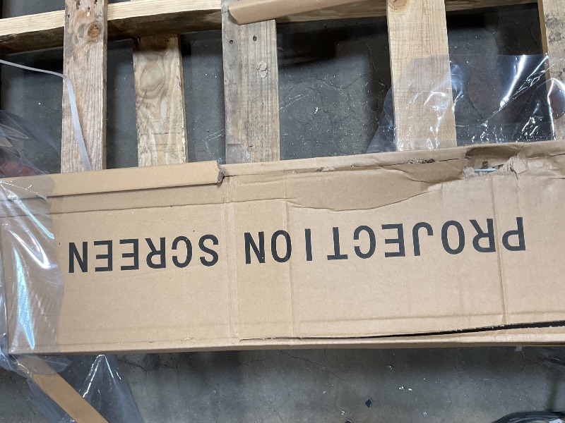 Photo 1 of NothPJ NothingProjector Projector Screen, 150 inch, Ambient Ceiling Light Rejecting ALR, 4K Ultra HD Fixed Frame 16:9, On Wall Mount Projection Screen for Ultra Short Throw Projectors, Black Series