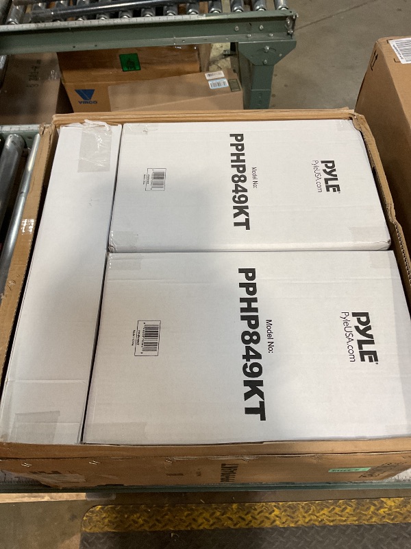 Photo 1 of **SOUND QUALITY IS NOT SO GOOD** Pyle Powered Bluetooth PA Speaker Kit - Event Ready - Just Plug In and Play Active and Passive 350w Loudspeakers with Wired Microphone, Speaker Stands, Remote - MP3/USB/SD/AUX inputs - PPHP849KT