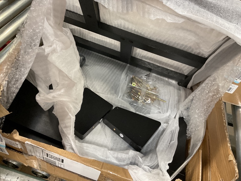 Photo 1 of ***POSSIBLY MISSING ASSEMBLY PIECES/UNTETSED*** COSYLAND Toddler Standing Tower - Adjustable Height Toddler Kitchen Stool Helper - Kids Kitchen Step Stool for Learning with Removable Safety Railing Black