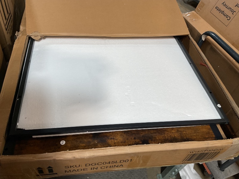 Photo 1 of **FOR PARTS MAJOR DAMAGE** New Age Pet ECOFLEX® Horizon Dog Crate & End Table, Modern Slatted Indoor Dog Kennel