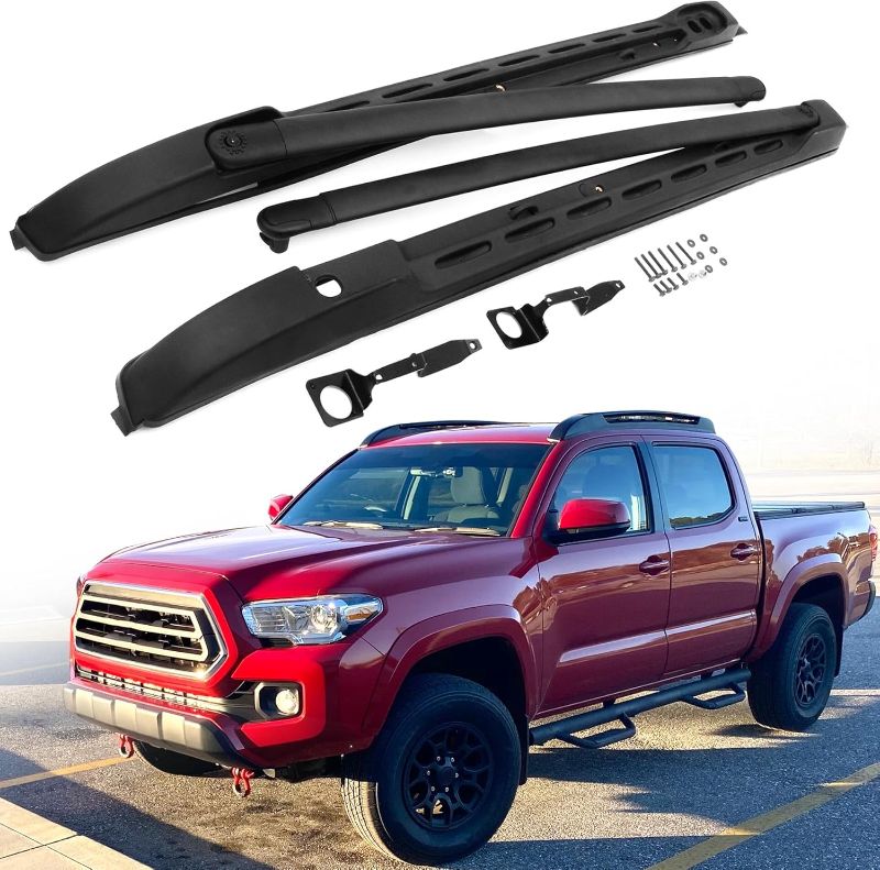 Photo 1 of **PHOTO FOR ITEM REFERENCE** Roof Rack Cross Bars Fit for Toyota Tacoma 2005-2023 Double Cab/Crew Cab Only Side Rails Crossbar Luggage Cargo Carrier Bars