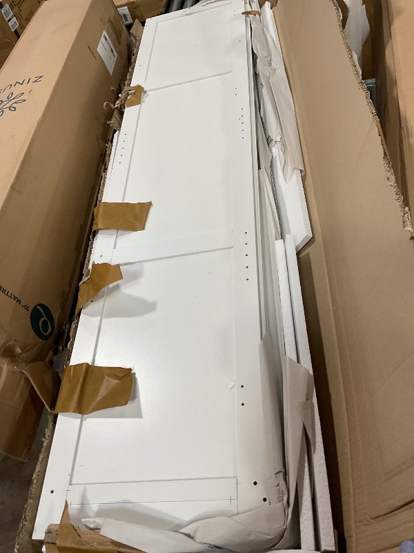 Photo 1 of **MISSING ASSEMBLY PIECES** Sauder Select Storage Cabinet/ Pantry cabinets, White finish