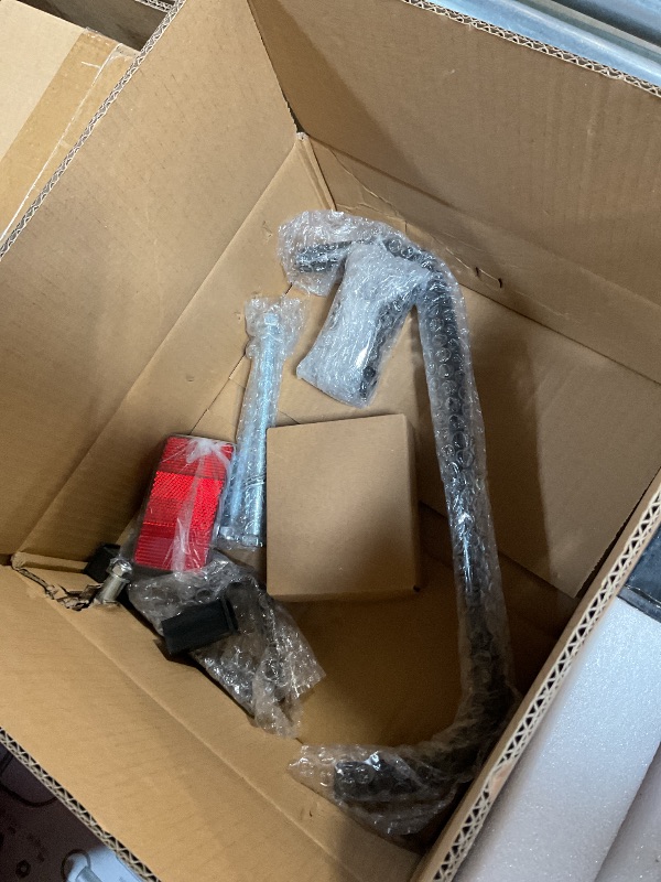 Photo 1 of ***FOR PARTS ONLY/BROKEN W BENT PIECE(S) *** MaxxHaul 50243 Foldable Hitch N Roll Cargo Carrier Cart With Quick Detachable Basket Rack With 10 inch Flat Free Tires for Home Camp Travel Ranch SUV Up to 400 lb. Capacity