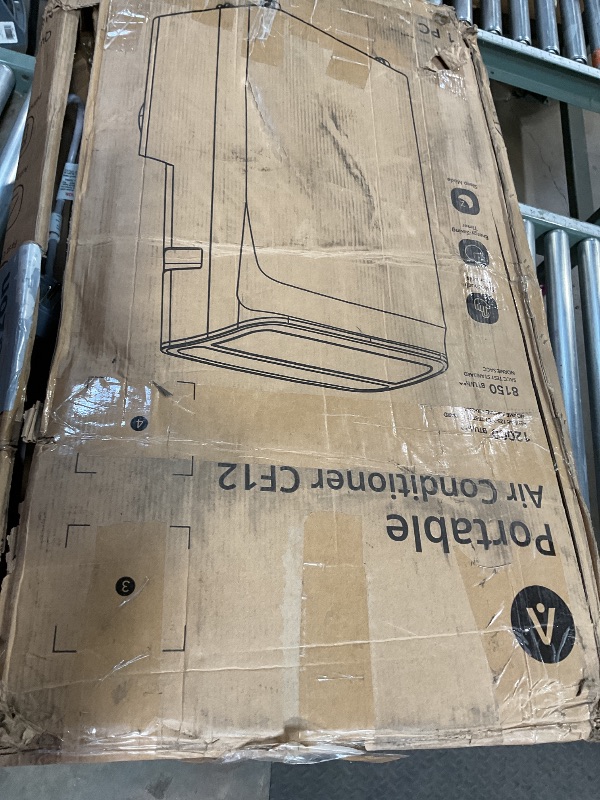 Photo 1 of 12,000 BTU Portable Air Conditioner, 3 in-1 Potable AC Unit with Dehumidifier & Fan, Sleep Mode, Remote & LED Panel, Cools 550 Sq.Ft., Quiet, White Top