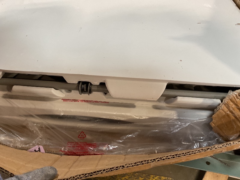 Photo 1 of *FOR PARTS ONLY* JALANCY Set of 2 Folding Tables with Carrying Handle Lightweight Rectangular Portable Plastic Camping Table Steel Legs for Party, Dining, Wedding, Events, Picnic Indoor, Outdoor (6FT, White)