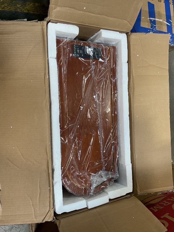 Photo 1 of **PARTIAL SET ONLY 1** LITTLE TREE Set of 2 End Table with Charging Station, No Assembly Required Brown Side Table with 2 Drawers, Closed Back Slim Bedside Table for Bedroom, Wooden Chair Side Accent Table for Living Room